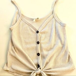 Tilly’s cream knit tank top
